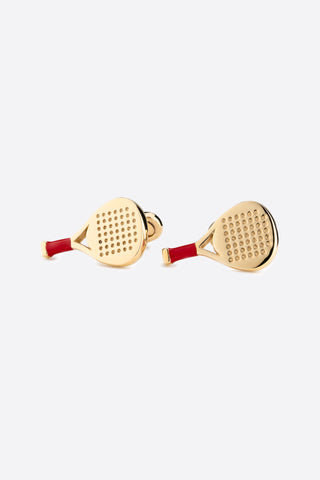 Gold Tennis Racket Cufflinks