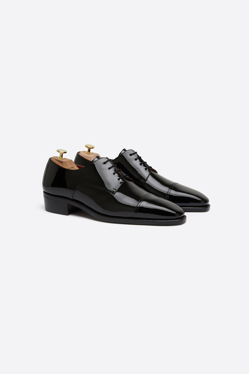 Black Patent Derby