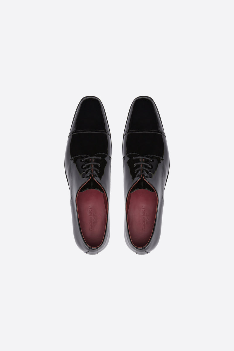 Black Patent Derby