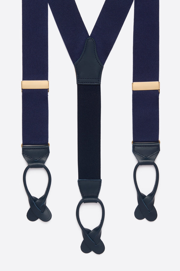 Navy blue suspender