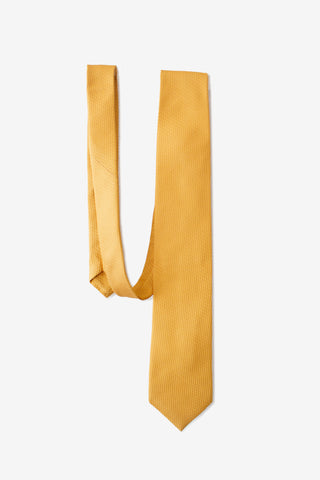 Yellow Grenadine Textured Silk Neck Tie