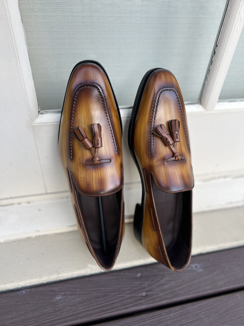 Mid brown patina Liberty Loafer